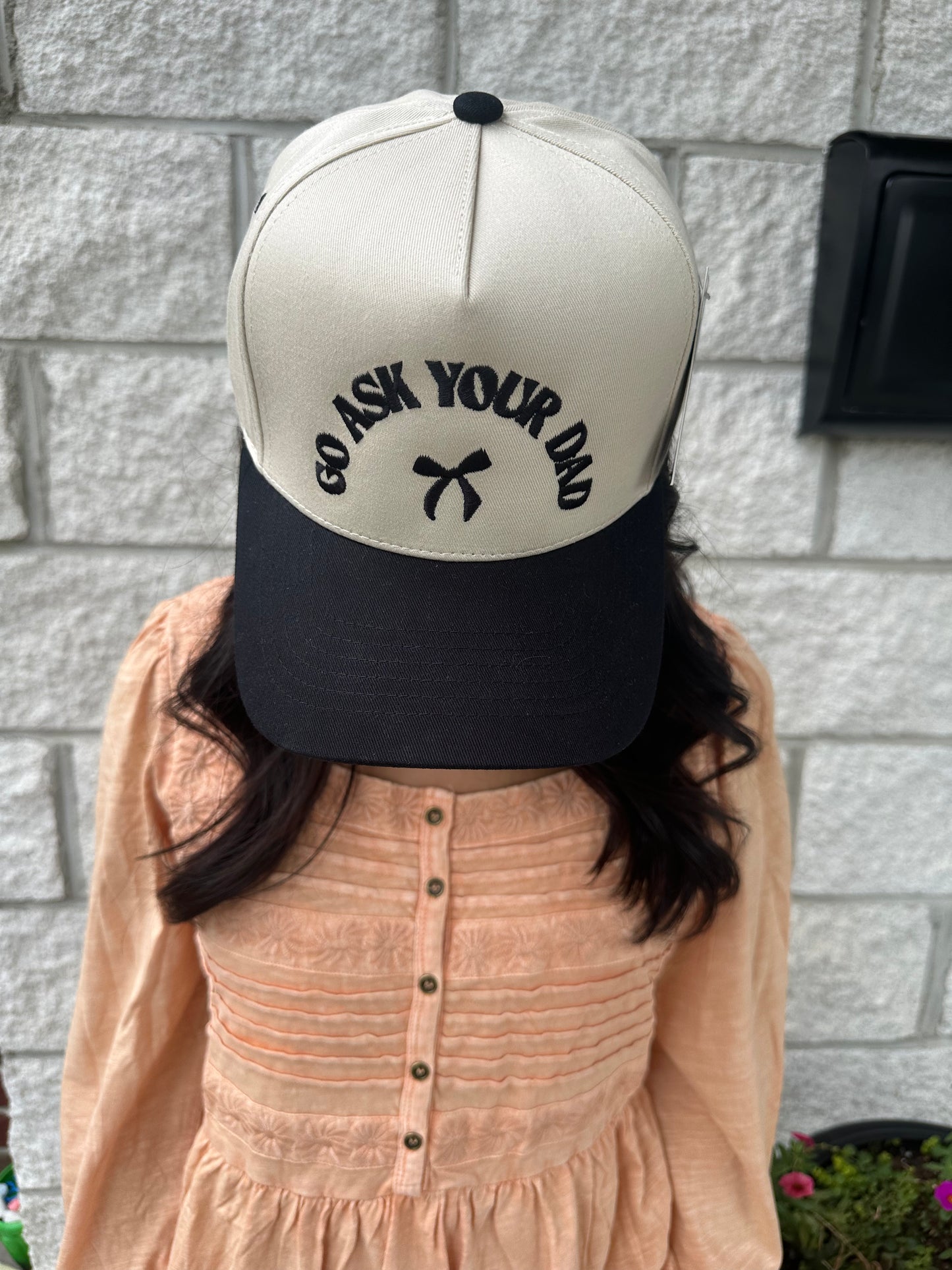 TAN/BLACK "GO ASK YOUR DAD HAT"