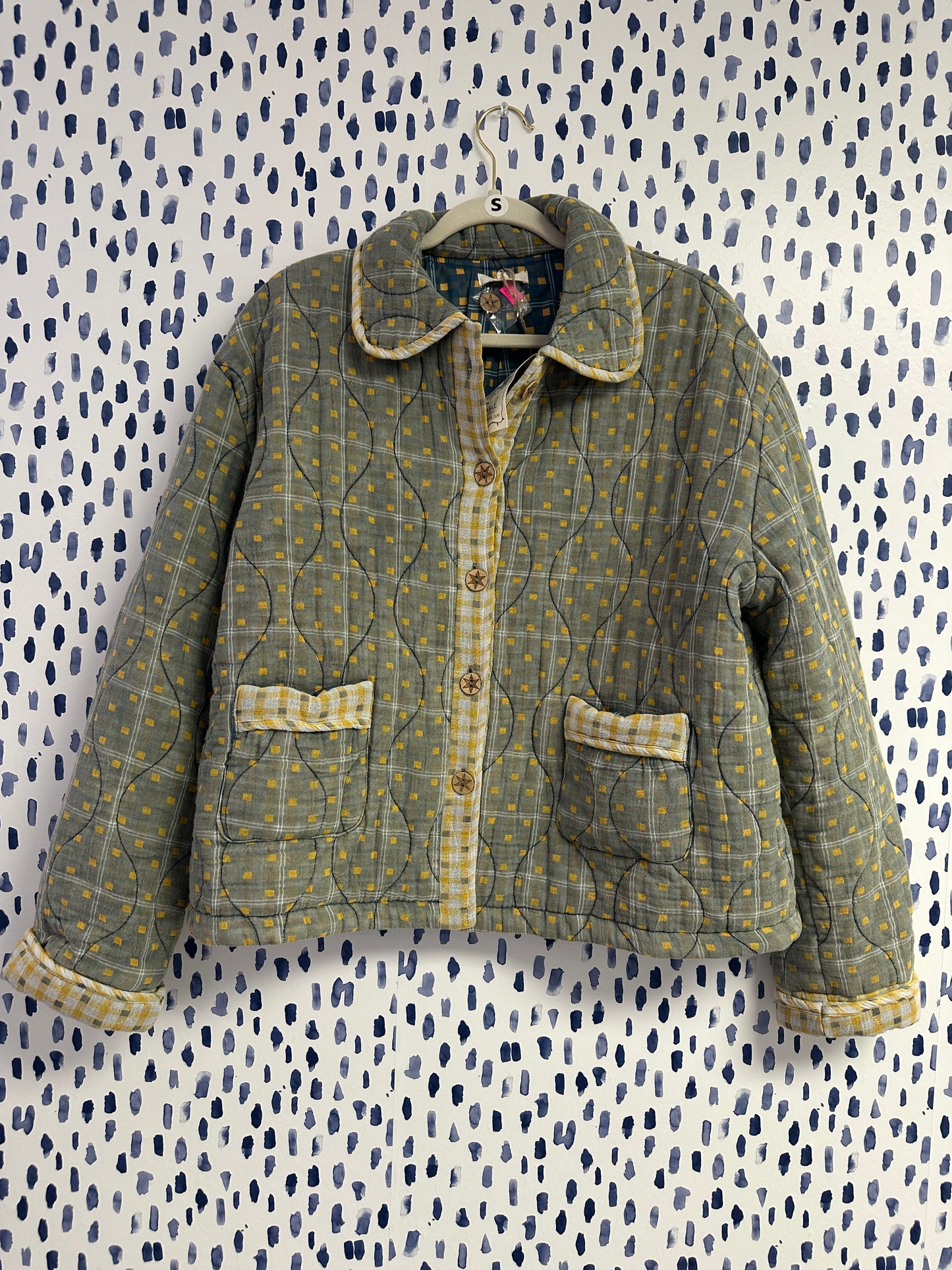 Quilted washed jacket