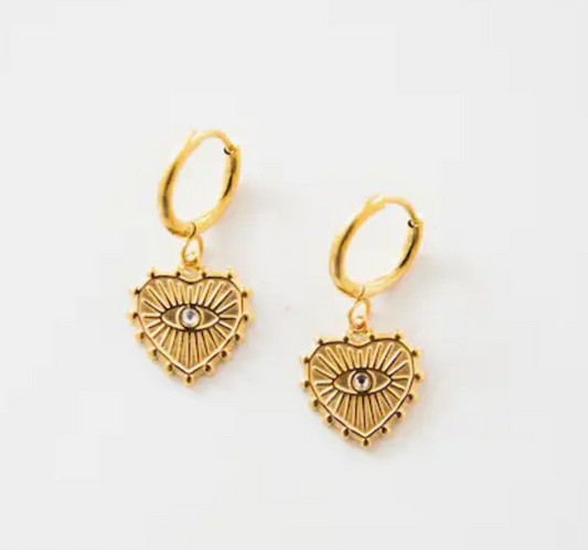 Hypoallergenic Gold Huggies Earrings - Eye Heart You