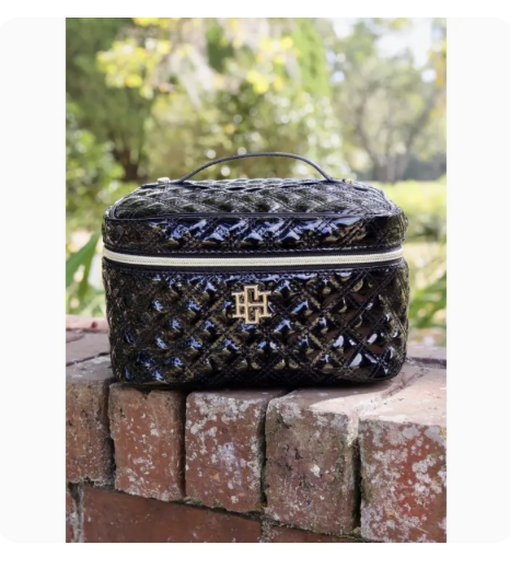 Hampton Train Case BLACK Patent