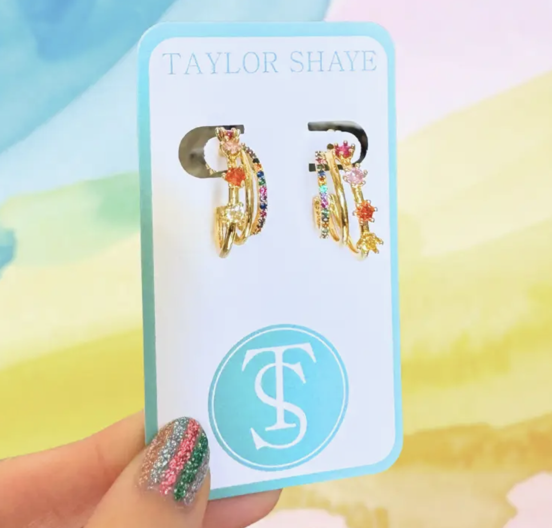 Multi-colored Julie Hoops