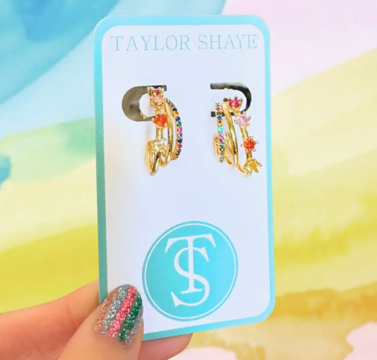 Multi-colored Julie Hoops